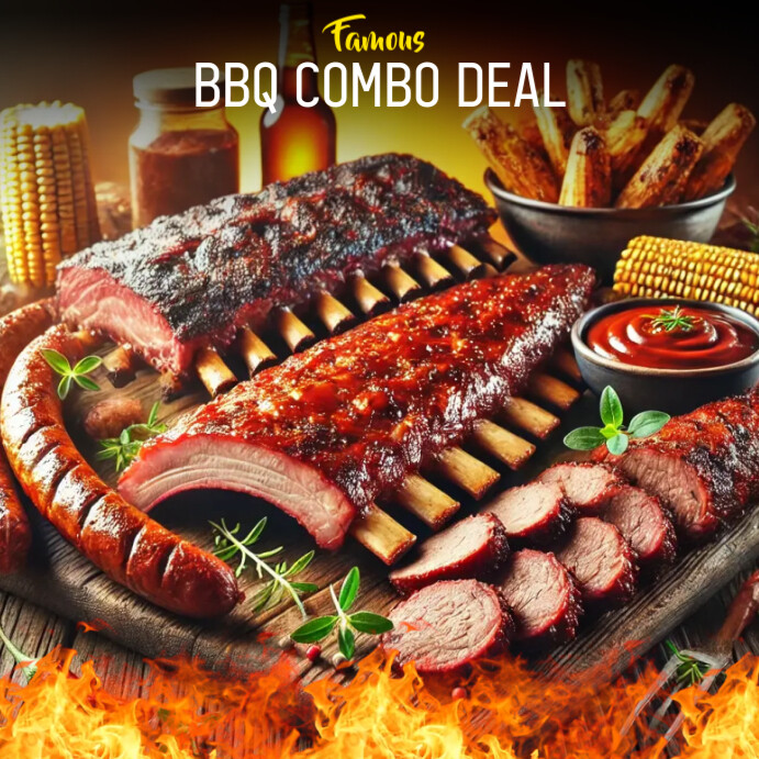Barbecue Promotions Ad Template | PosterMyWall