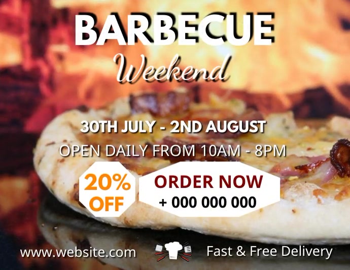 Barbecue Template 传单(美国信函)