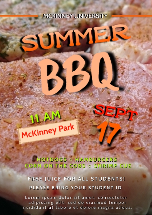 Barbecue template | PosterMyWall