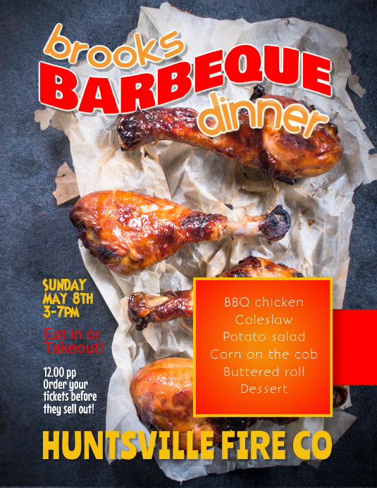 Barbeque Fundraiser flyer Template PosterMyWall