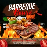 Barbeque Video Ads Message Instagram template