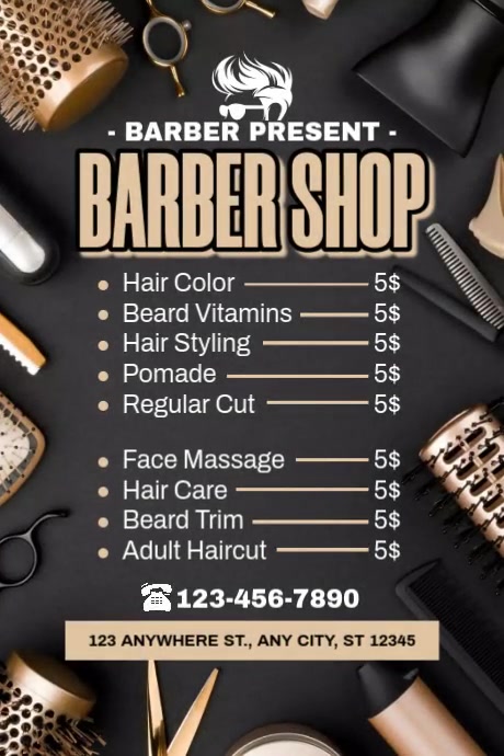 Barber Price List Template Iphosta