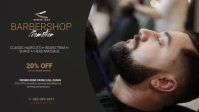 Barber promotion ad design template