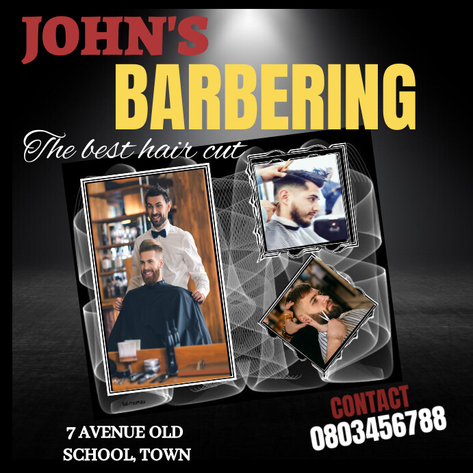 Barber salon flyer Templat | PosterMyWall
