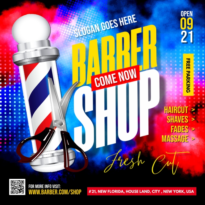 barber shop ad Template | PosterMyWall