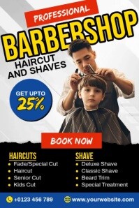 Barber Shop Ads Poster template
