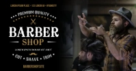 BARBER SHOP BANNER Facebook Shared Image template