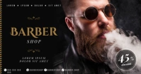BARBER SHOP BANNER Facebook Shared Image template