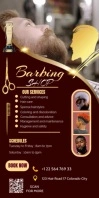Barber shop beuaty and diet poster Roll Up Banner 3' × 6' template