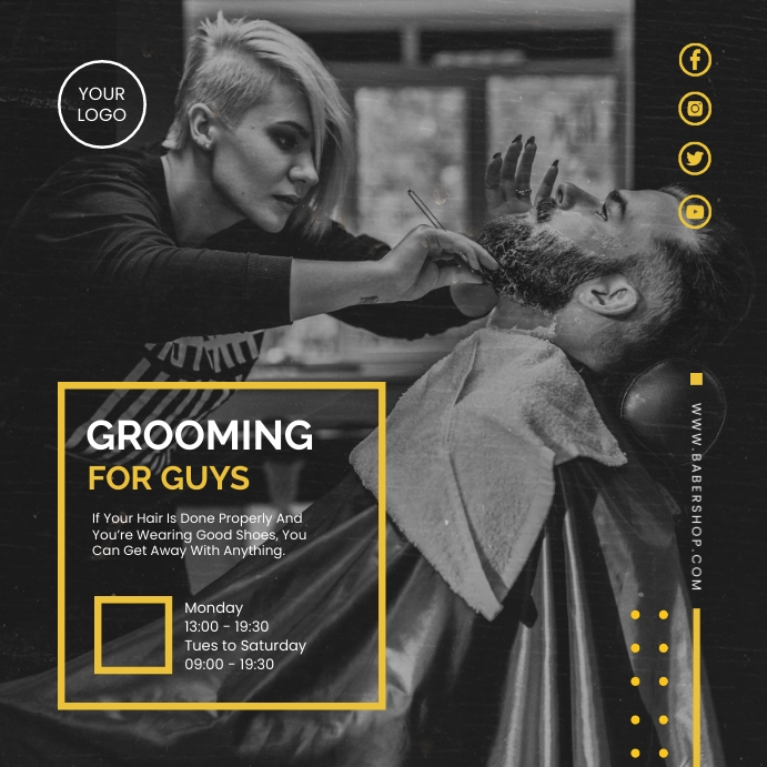 Barber Posts. Design BARBER SHOP Template | PosterMyWall