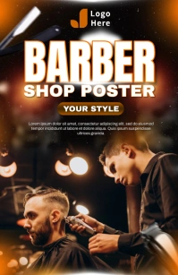 BARBER SHOP Tabloid template