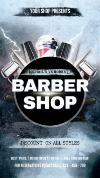 Barber Shop Instagram Story template