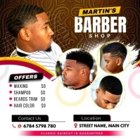 Barber Shop Message Instagram template