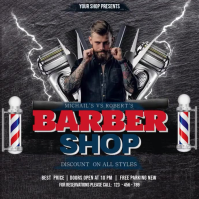 Barber Shop Instagram Post template