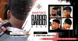 Barber Shop Facebook Shared Image template