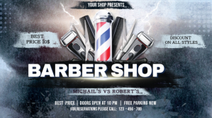 Barber Shop Digital Display (16:9) template