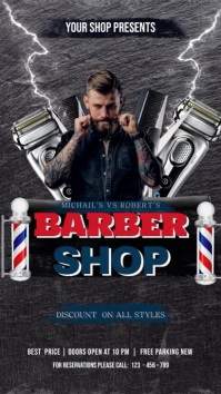 Barber Shop Instagram Story template