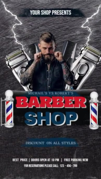 Barber Shop Instagram Story template