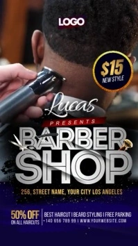 Barber Shop Instagram Story template