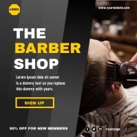 Barber Shop Publicación de Instagram template