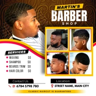 Barber Shop Instagram Post template