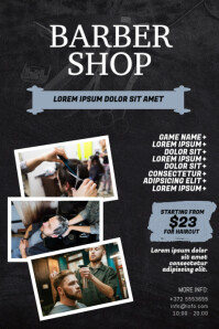 Uber 100 Anpassbare Designvorlagen Fur Friseur Flyer Postermywall