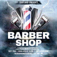 Barber Shop Flyer Instagram Post template