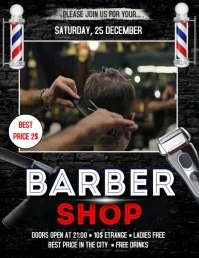 Barber Shop Flyer template