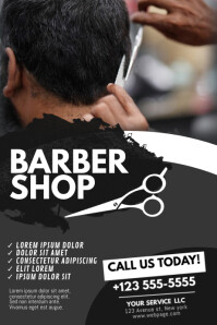 Uber 100 Anpassbare Designvorlagen Fur Friseur Flyer Postermywall