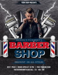 Barber Shop Flyer template