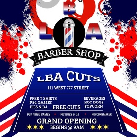 Barber Shop Grand opening Square (1:1) template