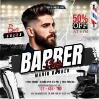 Barber Shop Instagram Post template