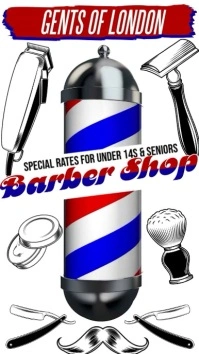 Barber Shop Instagram Video Template Ecrã digital (9:16)