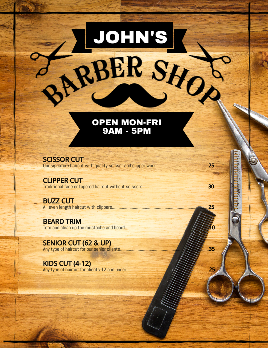 Brosur Barbershop – Goresan