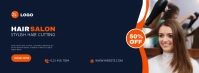 Barber shop promotional facebook cover template