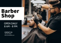barber5 Postcard template