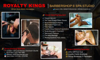 Barbershop and Spa Kinyozi Flyer VSA Wetlik template