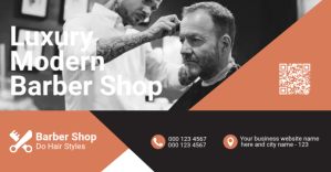 Sort Barber Shop Facebook Event Cover Template