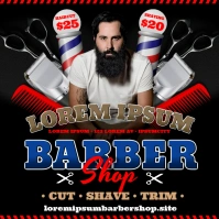 BARBERSHOP BANNER Instagram Post template