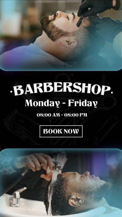 Barbershop Design Instagram Story template