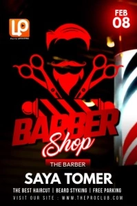 Barbershop Poster Video template