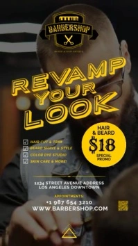 Barbershop professional instagram story ad template