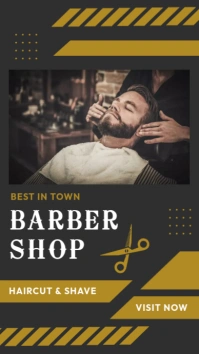 barbershop template Instagram Story
