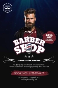 Barbershop Video Poster Template
