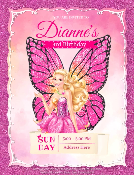 Barbie Template PosterMyWall