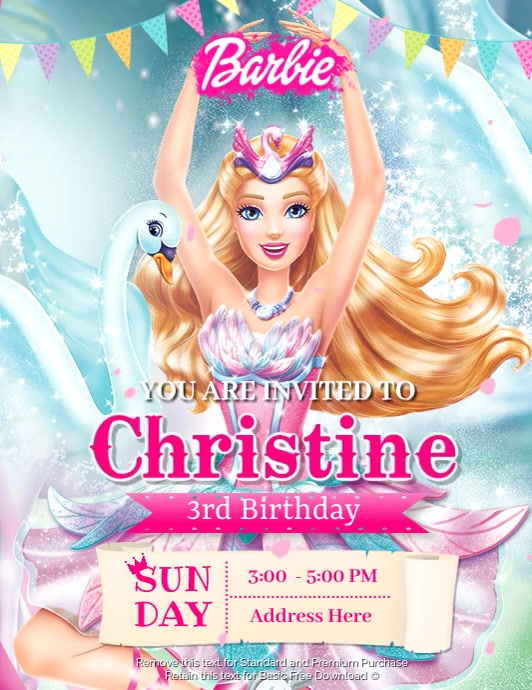 Barbie of Swan Lake Template PosterMyWall