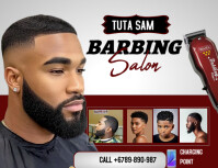 BARBING SALON Flyer (US Letter) template
