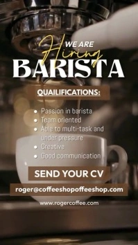 Barista Hiring Historia de Instagram template