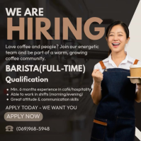 Barista Job Template | PosterMyWall