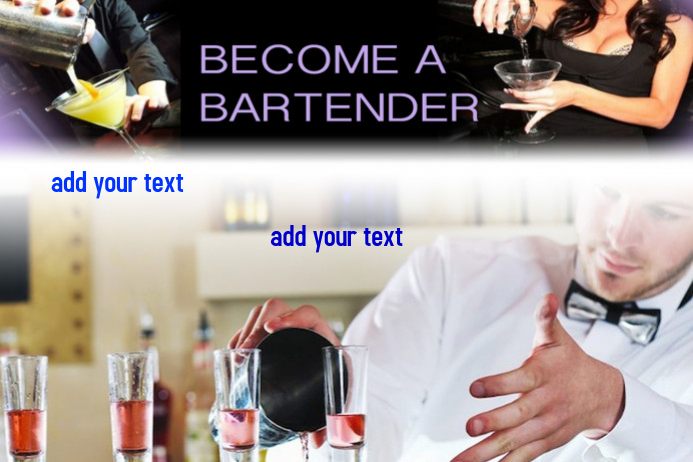 bartender template postermywall
